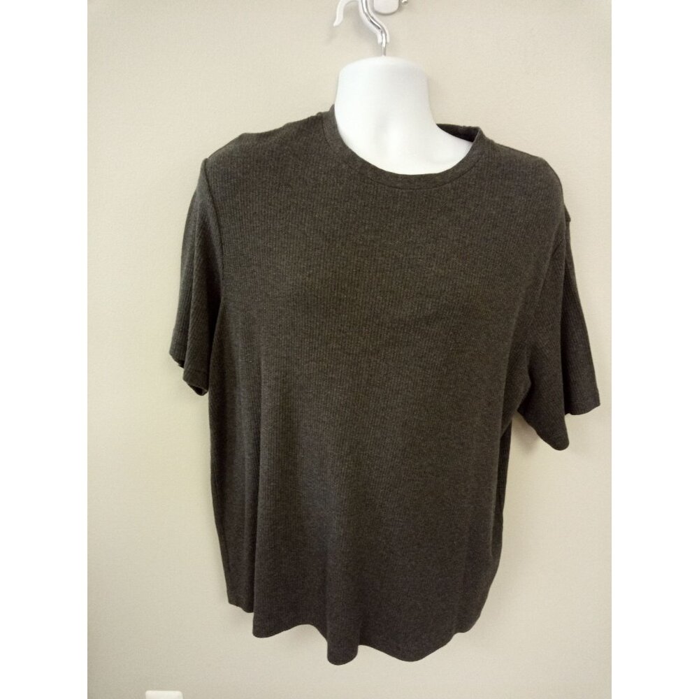Croft & Barrow Men's Grey Short Sleeve T-Shirt XL 100% Cotton
